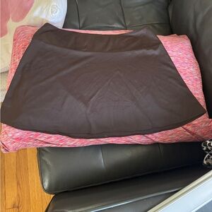 Lisa Curran brown swim skirt coverup med